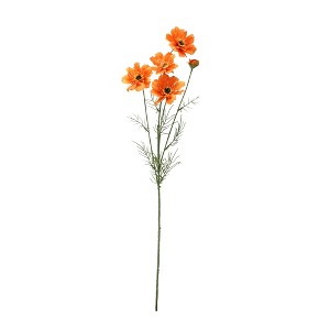 32" Orange Cosmos Flower Artificial Floral Spray - 1 of 4