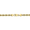 Black Bow Jewelry 5mm 10k Yellow Gold D/C Quadruple Rope Chain Bracelet, 8 Inch - 3 of 4