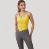 Anna-Kaci Active Women's Scoop Neck Racerback Tank Top with Handkerchief Hem and Built-In Shelf Bra for Low Impact Activity - 2 of 4