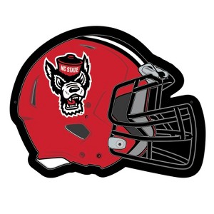 Evergreen Ultra-Thin Edgelight LED Wall Decor, Helmet, North Carolina State University- 19.5 x 15 Inches Made In USA - 1 of 4