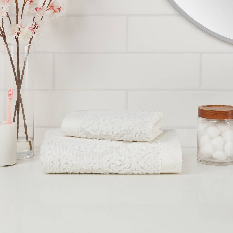 Ogee Towel White - Threshold™, 3 of 9