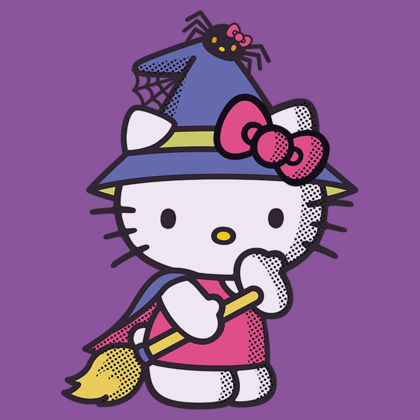Футболка Hello Kitty Halloween Party Costume T Shirt - Purple Berry для девочек, цвет: Фиолетовый — фото 2