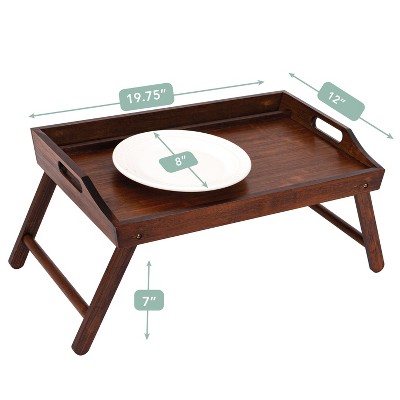 Java Bamboo Medium Bed Tray with Phone Holder