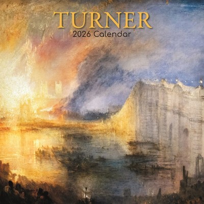 2026 Square Wall Calendar, Turner, 16-Month Arts & Antiques Theme with 180 Reminder Stickers (12x12 In)