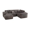 XIZZI Modular Sectional Sofa Couch, L/U-Shape Upholstered Couch, Modern Minimalist Couches for Living Room, Free Combination Deep Seat Corner Couch - 2 of 4