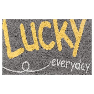 Unique Bargains Bathroom Cute Stylish Soft Absorbent Non-Slip Floor Mat - 1 of 4