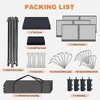Canopy Tent 10x10 Easy Pop Up, Outdoor Shade Instant Canopy Tents, Comercial Instant Heavy DutyCanopy Pop Up Tent with 3 Sidewalls - 3 of 4