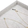 Juvale Grey Velvet Stackable Jewelry Organizer Tray for Necklaces, Rings, Display for Pendants, Earring Storage, 13.8 x 9.5 In - 3 of 3