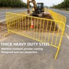 Coucheta 6.5FT Interlocking Steel Barricade-Galvanized Interlocking Barricade with Adjustable Bridge Feet,Crowd Control Metal Barrier for Airport - 4 of 4