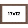 PosterPalooza | 17x12 Wide Barnwood Picture Frame, UV Acrylic, 6 Finishes - Grey, Brown, White, and Black - 2 of 4