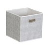 Household Essentials 11" Set of 6 Storage Bins White Mix - 3 of 3