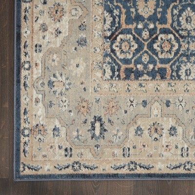 Ivory Elegance Chenille 94" Hand-Knotted Rectangular Area Rug