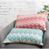 carol & frank 20" x 20" Thatcher Solid Woven Lagoon Green Cotton Decor Throw Pillow - 2 of 4