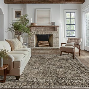 Abynow Medallion Faded Persian Indoor Area Rug - 1 of 4