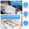 LunaLulinlk 2PC Divided Serving Tray 8 Compartments Platter Organizer Storage Box with Lid Handle - 3 of 4