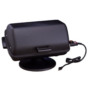 MECO Americana 1500W Portable Utility Tabletop Outdoor Electric Pedestal Grill with Thermostatic Control for Picnics, Camping, and Tailgating, Black - 1 of 4