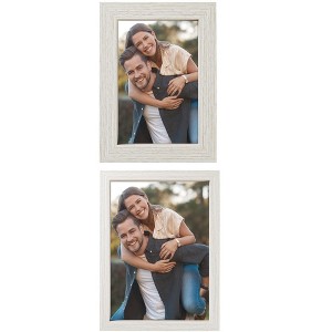 REGALWOVEN Rustic Table Top Farmhouse Texture Distressed Photo Frames Picture Frame - 1 of 4