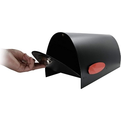 Large Black Stainless Steel Modern Postbox