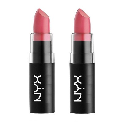 NYX Matte Lipstick - Street Cred - MLS24 (PACK OF 2) Load Your Lips - Smooth and Plush Matte Lipstick