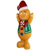 Northlight Lighted Gingerbread Man Blow Mold Outdoor Christmas Decoration - 40" - 4 of 4