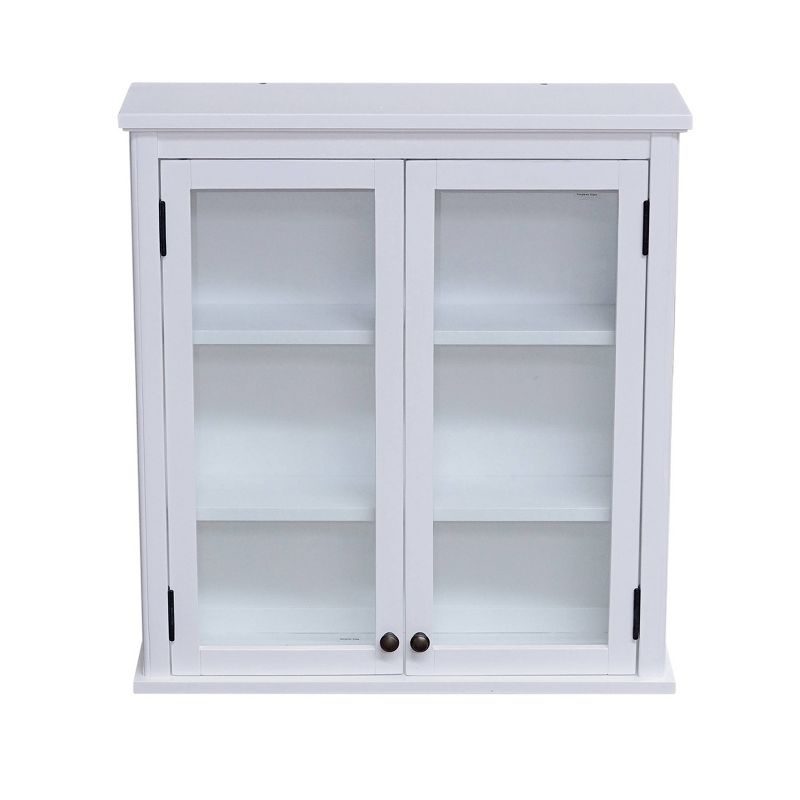 29"x27" Dorset Wall Mounted Bath Storage Cabinet White - Alaterre Furniture, 1 of 9