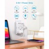 Itopfox Multi Plug Outlet Extender with USB C Ports, 3 Sided Power Strip Surge Protector 900J, 8 Outlets Splitter 3 USB Wall Charger for Home Travel - 2 of 4