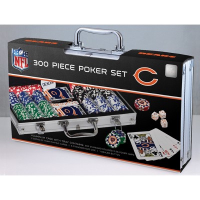 MasterPieces Game Day - NFL Chicago Bears - 300 Piece Poker Chip Set, Casino Style