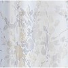 Kate Aurora Gray 4 Piece Coordinated Rod Pocket Semi Sheer Floral Window Curtain Panel Set - 84 in. Long - 3 of 4