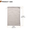 Unique Bargains Cotton Foldable Gym Travel Hiking Storage Drawstring Bag 12 Pcs - 2 of 4