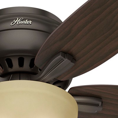 52" Premier Bronze Low Profile Ceiling Fan with LED Light