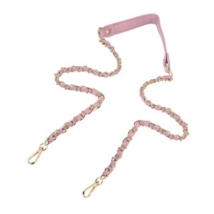 Unique Bargains Metal Corrosion-Resistant PU Leather Purse Flat Chain Strap - 1 of 4