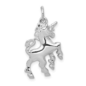 Black Bow Jewelry 14k White Gold Polished Unicorn Charm or Pendant - 1 of 4