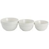 MARTHA STEWART Everyday 3-Piece Ceramic Mixing Bowl Set in White 985117303M  - The Home Depot