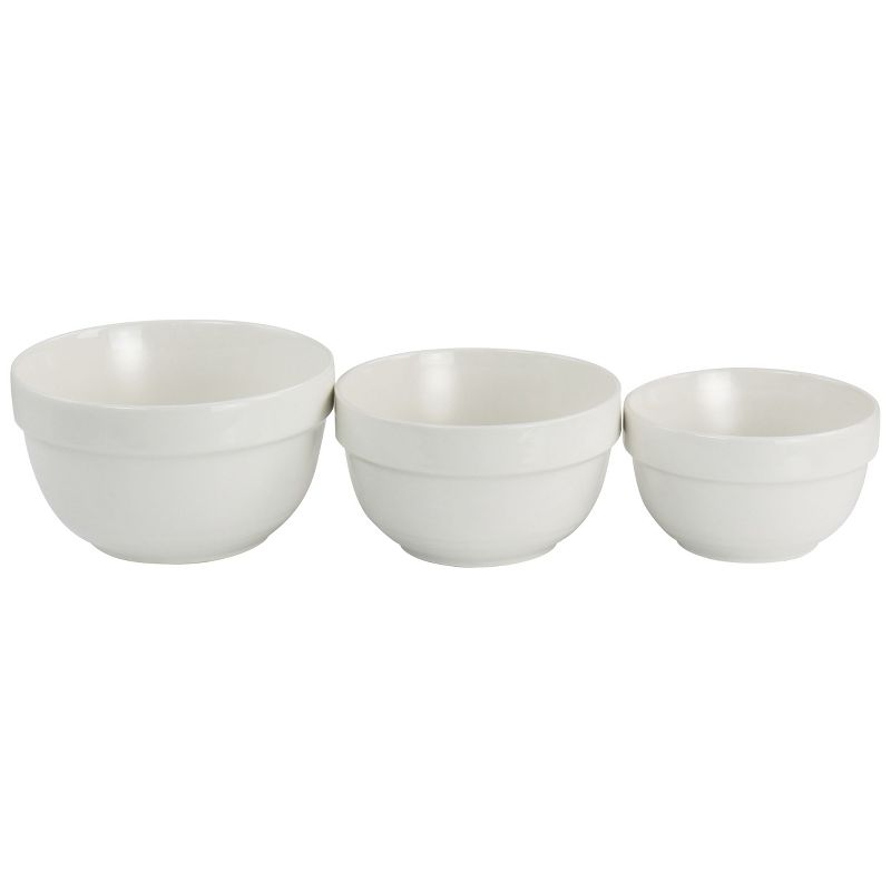 Martha Stewart Everyday Small 3 Piece Ceramic Bowl Set in White, 2 of 7