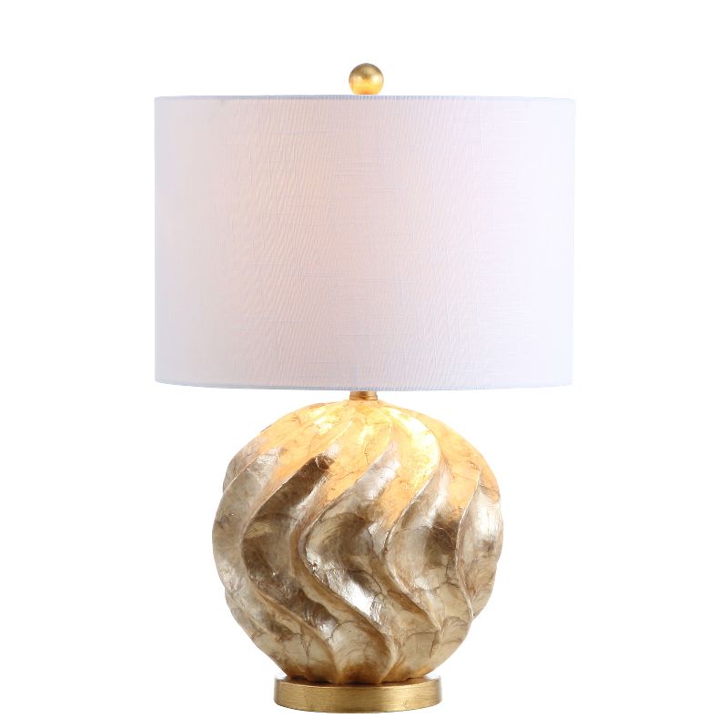JONATHAN Y Versailles Sphere Sea Shell LED Table Lamp, 1 of 8
