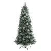 Nearly Natural Frosted Tip British Columbia Mountain Pine Artificial Christmas Tree with 400 Clear Lights, Pine Cones and 882 Bendable Branches - 3 of 4