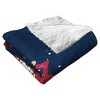 50"x60" MLB Atlanta Braves Mascot 2 Layer Silk Touch Faux Shearling Throw Blanket - 2 of 4