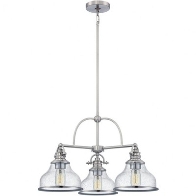 Quoizel Lighting Grant 3 - Light Chandelier in  Brushed Nickel