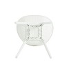 Infurnic Patio Dining Chairs Weather-Resistant Gable Dining Chair Multipurpose Modern Design for Outdoor and Indoor, White, 23.23"*23.25"*32.75" - 4 of 4