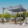 Outsunny Retractable Pergola Canopy, UV Protection & Sun Shade for Garden, Grill, Patio, Backyard - 2 of 4