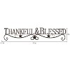 "Thankful And Blessed" Wall Metal Cutout Sign Natures Brown: Star Accents, Iron Decor - Lavish Home - 3 of 3