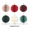 Briarwood Lane Globe Honeycomb Ornaments Magnetic Paper Decor- Set of 6 - 3.2 x 3.2 - 2 of 4