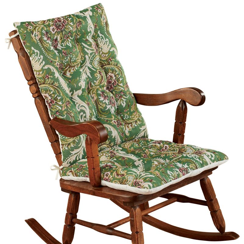 Collections Etc Tapestry Rocking Chair Cushions, 1 of 4