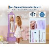 Kids Jewelry Cabinet with Full-Length Mirror, Freestanding Armoire with LED, Storage Drawers, Jewelry Organizer, Princess Theme - 4 of 4