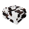Cozy Bliss Cow Print Throw Blanket Plush Blanket - 2 of 4