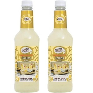 Master of Mixes Collins Mixer - Ready to Use - 1 Liter Bottle (33.8 Fl Oz) - Mixer Perfect for Bartenders and Mixologists - 1 of 3