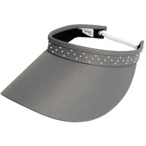 Glove It Women's Bling Crystal Coil Visor - 1 of 4