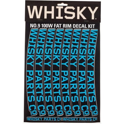 Whisky Parts Co. 100w Rim Decal Kit Cyan