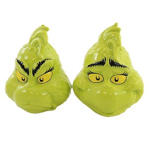 3.0 Inch Feelin' Grinchy Salt & Pepper Dr. Seuss The Grinch Salt And Pepper Shakers - 1 of 3