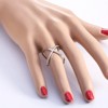 Infinity Ring for Women Crisscross Micro Pave Cz Gold Plated Ginger Lyne Collection - 3 of 4